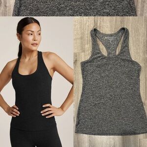 NEW Beyond Yoga (XS) Women's Heather Grey Spacedye Step Up Racerback Tank Top